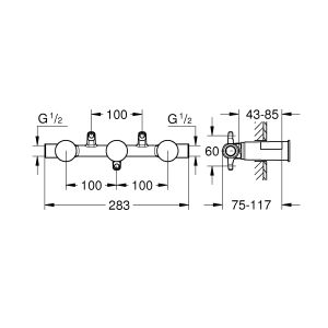 Встраиваемая часть смесителя для раковины Grohe 29025002