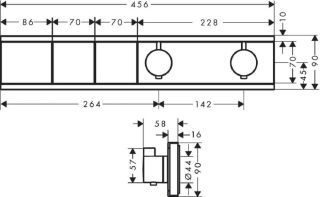 Смеситель для душа Hansgrohe RainSelect 15380140