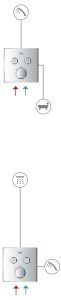 Смеситель для душа Grohe  SmartControl 29148000 хром
