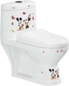 Детский унитаз SantiLine SL-5015 сиденье микролифт с рисунком