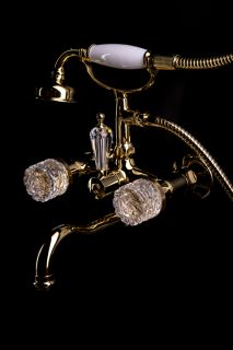Смеситель для ванны Boheme Crystal золото 293-CRST Смеситель для ванны Boheme Crystal золото 293-CRST