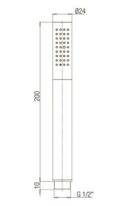 Душевая лейка Paini 53CR155/P4 хром