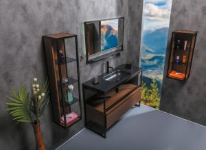 Пенал Armadi Art Loft 75см тёмное дерево 895-D