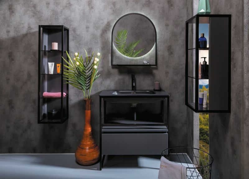 Пенал Armadi Art Loft 120см антрацит 896-A