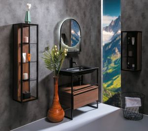 Пенал Armadi Art Loft 120см тёмное дерево 896-D