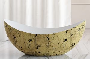 Акриловая ванна ABBER AB9333Gold 180х80х75