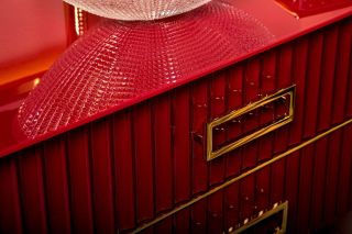 Тумба под раковину Armadi Art Monaco 80см бордо/золото 867-080-RG Тумба под раковину Armadi Art Monaco 80см бордо/золото 867-080-RG