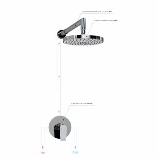 Душевой комплект WasserKRAFT Dill A12629 хром