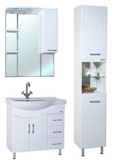 Тумба под раковину Bellezza Коралл 85см правая белый 00000001365 Тумба под раковину Bellezza Коралл 85см правая белый 00000001365