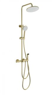 Душевая стойка Wonzon & Woghand WW-B3097-A-BG с термостатом брашированное золото Душевая стойка Wonzon & Woghand WW-B3097-A-BG с термостатом брашированное золото