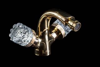 Смеситель для биде Boheme Crystal золото 296-CRST Смеситель для биде Boheme Crystal золото 296-CRST