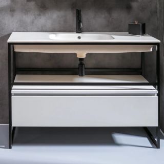 Консоль под раковину Armadi Art Loft 120см чёрный 893-120 Консоль под раковину Armadi Art Loft 120см чёрный 893-120