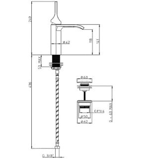 Смеситель для раковины Bossini Apice E89603.030 хром