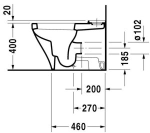 Унитаз Duravit DuraStyle 2155090000 напольный белый
