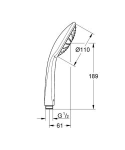 Лейка для душа Grohe Euphoria  27265000 хром
