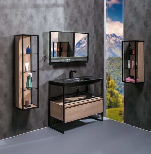Консоль под раковину Armadi Art Loft 100см чёрный 893-100