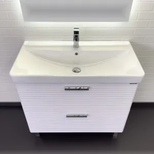 Тумба с раковиной Comforty Танжер 00-00019535 90 см белый