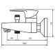 Смеситель для ванны/душа Dorff Alpha D9010000WH