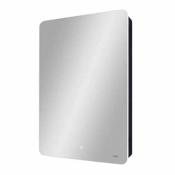 Зеркало-шкаф Reflexion Black 56 RF2001BL с  подсветкой 56х85