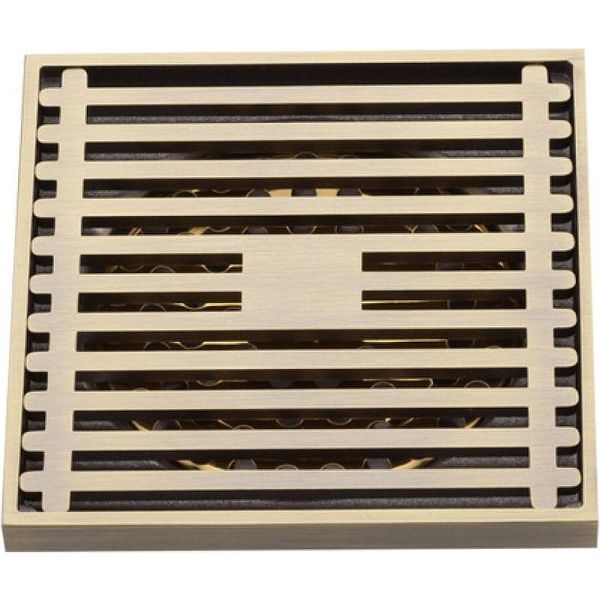 Душевой трап Gappo G81004-4 бронза