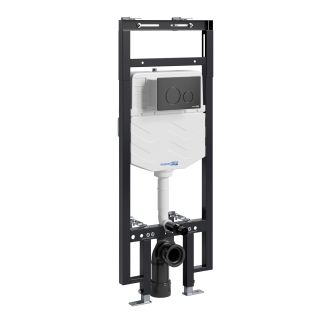 Система инсталляции для унитазов WasserKRAFT Dinkel 58TLT.010.ME.MB02 с кнопкой смыва