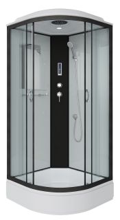 Душевая кабина Niagara NG-6703-14P 80x80см чёрный/прозрачное