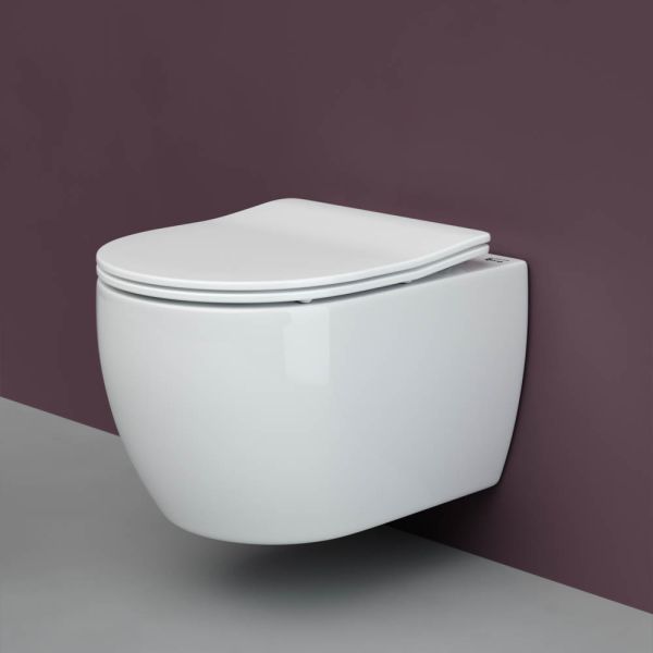 Подвесной унитаз Ceramica Nova Play CN3001 безободковый белый