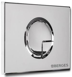 Кнопка смыва Berges Novum хром глянец 040023 Кнопка смыва Berges Novum хром глянец 040023