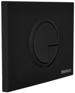 Кнопка смыва Berges Novum soft touch чёрный 040025