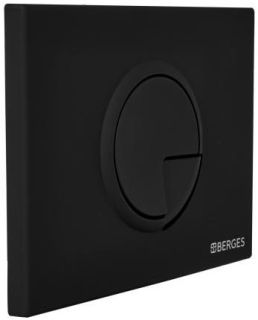 Кнопка смыва Berges Novum soft touch чёрный 040025 Кнопка смыва Berges Novum soft touch чёрный 040025
