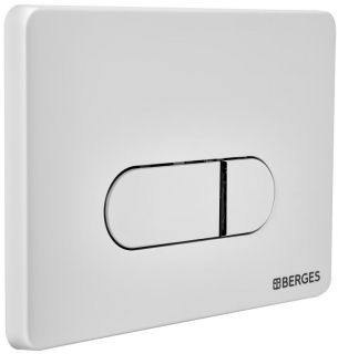 Кнопка смыва Berges Novum soft touch белый 040034 Кнопка смыва Berges Novum soft touch белый 040034