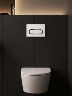 Ravak Кнопка инсталляционная Chrome белая X01455