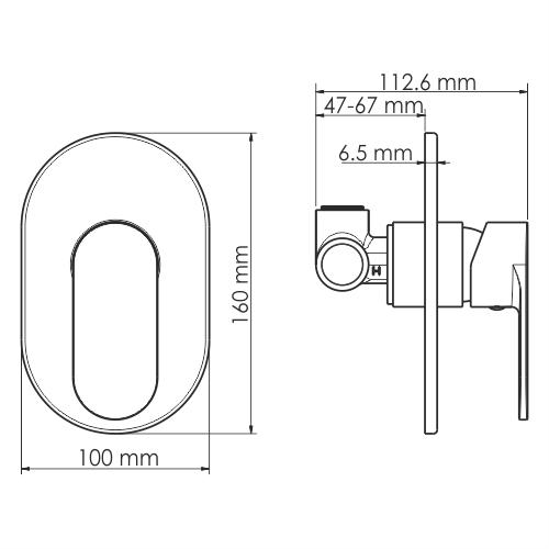 WasserKRAFT Mindel 8551 Смеситель для душа