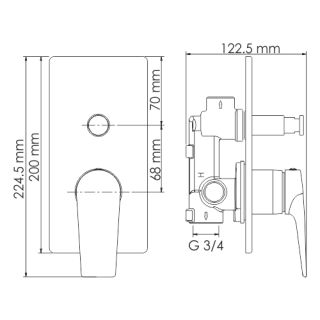 WasserKRAFT Wiese 8461 Смеситель для ванны и душа WasserKRAFT Wiese 8461 Смеситель для ванны и душа