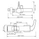 WasserKRAFT Sauer 7101 Смеситель для ванны с коротким изливом