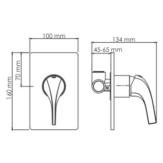 WasserKRAFT Sauer 7151 Смеситель для душа WasserKRAFT Sauer 7151 Смеситель для душа