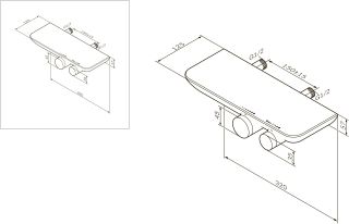 Смеситель Sensation F3040000 для душа с термостатом