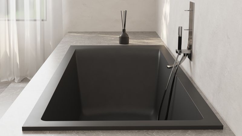 Ванна из искусственного камня Salini Cascata S-Stone 104123MRF 170x75см RAL полностью