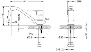 Смеситель для кухни Lemark Point (LM0307C)