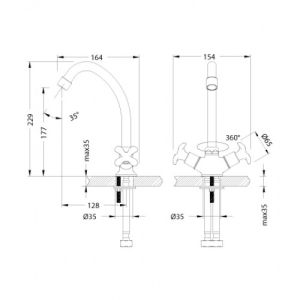Смеситель для кухонной мойки Lemark Flora (LM0104C)