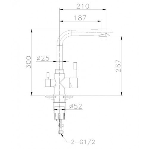 Смеситель для кухонной мойки Lemark Expert (LM5061S)