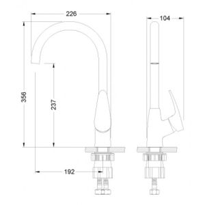 Смеситель для кухонной мойки Lemark Linara (LM0405C)