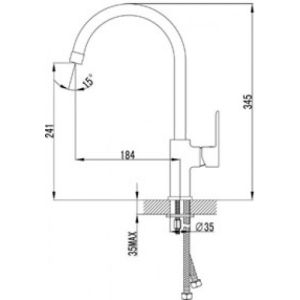 Смеситель для кухонной мойки Lemark Magic (LM3405C)