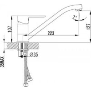 Смеситель для кухонной мойки Lemark Magic (LM3404C)