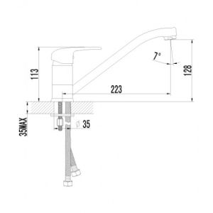 Смеситель для кухонной мойки Lemark Pramen (LM3304C)
