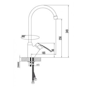 Смеситель для кухонной мойки Lemark Omega (LM3105C)