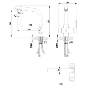 Смеситель для кухонной мойки Lemark Comfort LM3061C