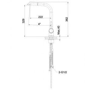 Смеситель для кухонной мойки Lemark Expert (LM5075S)