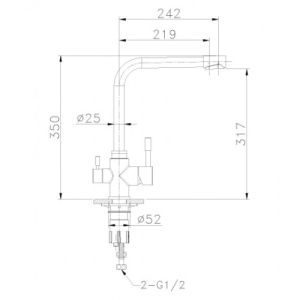 Смеситель для кухонной мойки Lemark Expert (LM5060S)