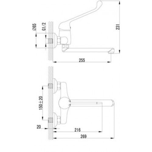 Смеситель для кухонной мойки Lemark Project (LM4611C)